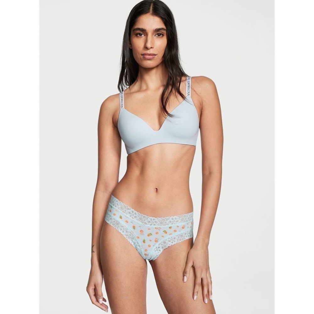 VICTORIA’S SECRET • Cotton Cheeky Panties with Lace Waist - Picture 2 of 3